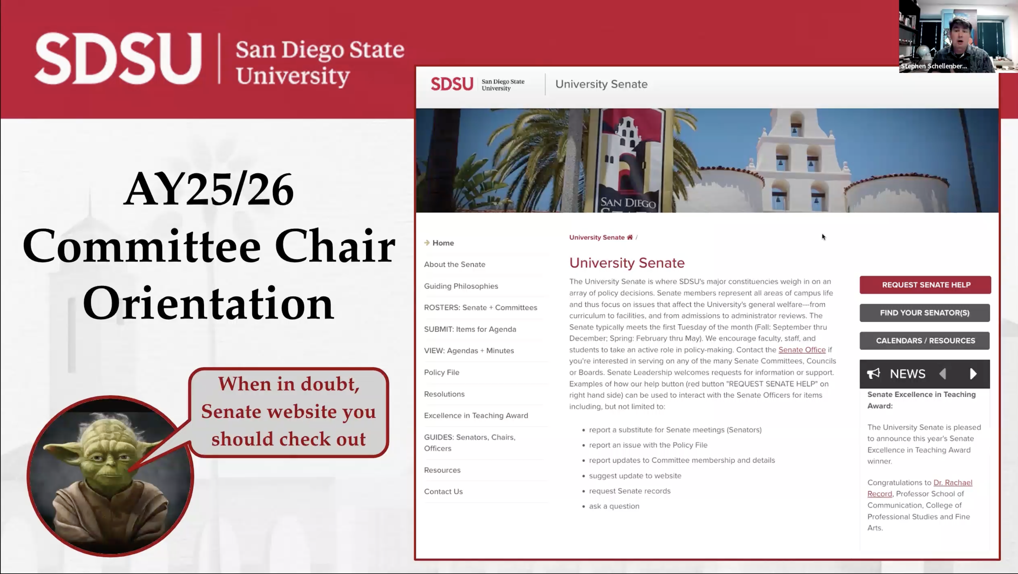AY25/26 Committee Chair Orientation zoom presentation