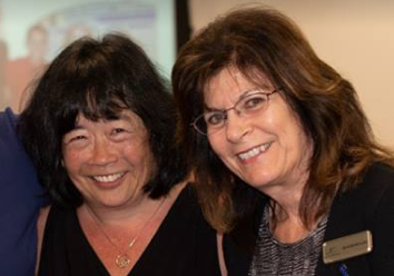 Audrey Hokoda and colleague