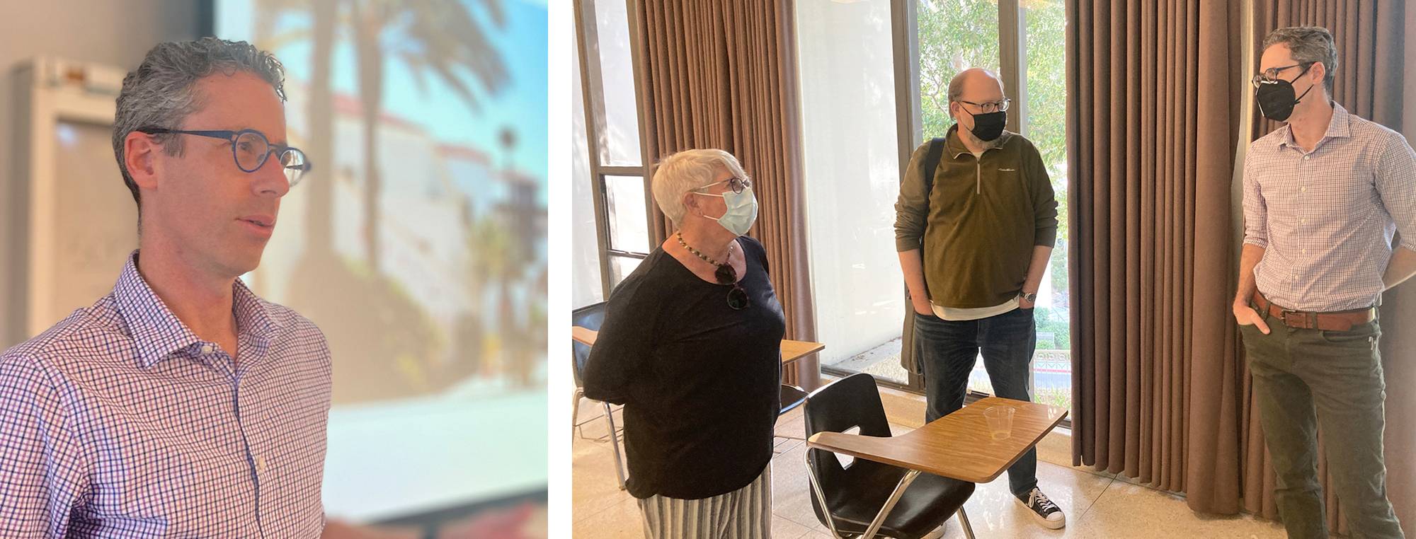 Dr. Christopher Harrison with Cathie Atkins and Wil Weston